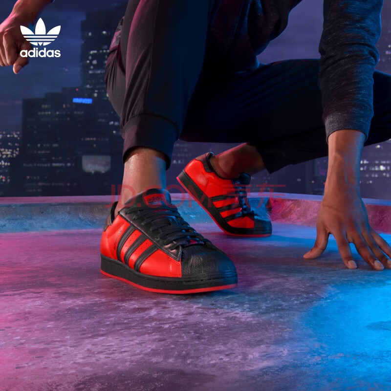 阿迪达斯官网 adidas 三叶草 superstar蜘蛛侠联名款男女鞋经典运动鞋