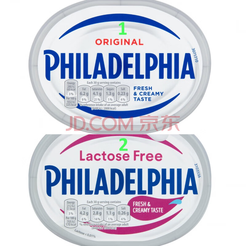 英国philadelphia cheese original/lactose free奶酪