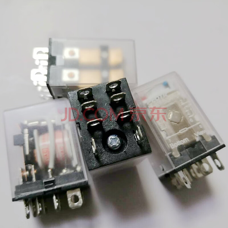普正电磁中间继电器jqx-13f fl ly2 dc24v12v220 hh62p大8脚 ac36v