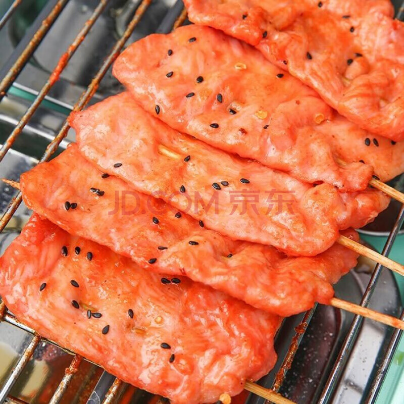 1包50串铁板里脊肉片油炸烧烤肉串手抓饼专用串串香鸡肉烧烤食材 里脊