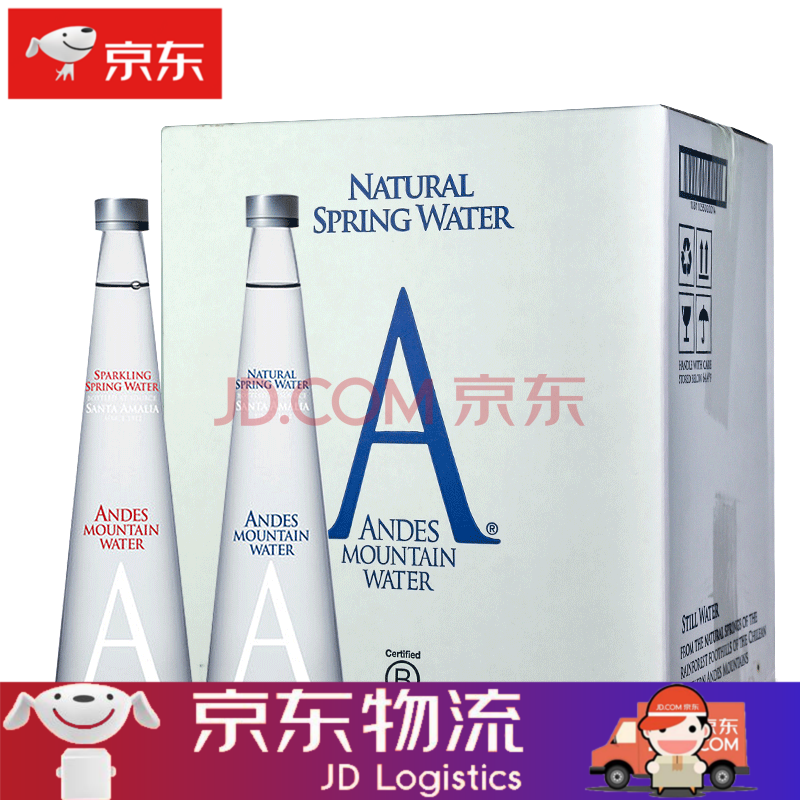 andes安第斯矿泉水天然饮用水碳酸饮料智利进口高端气泡水玻璃瓶 250