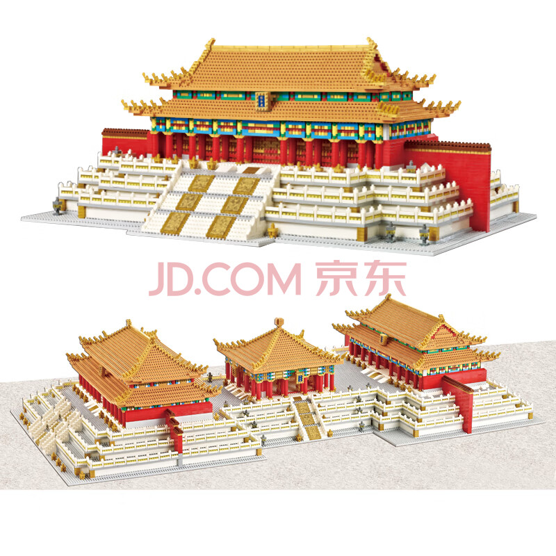 微型乐高小颗粒积木玩具中国风古代古典经典世界著名创意建筑系列模型