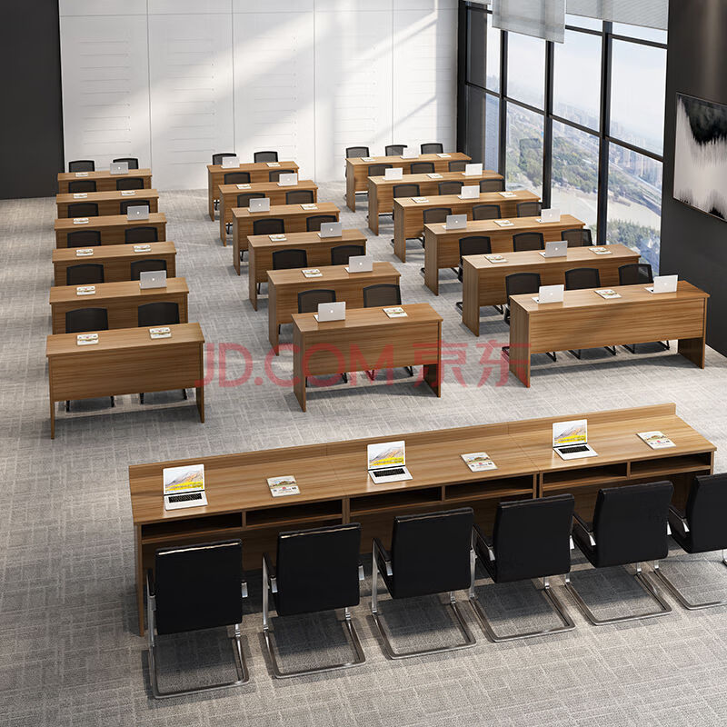 佐坤培训桌椅组合培训机构条形双人课长条桌拼接会议桌三人主席台210