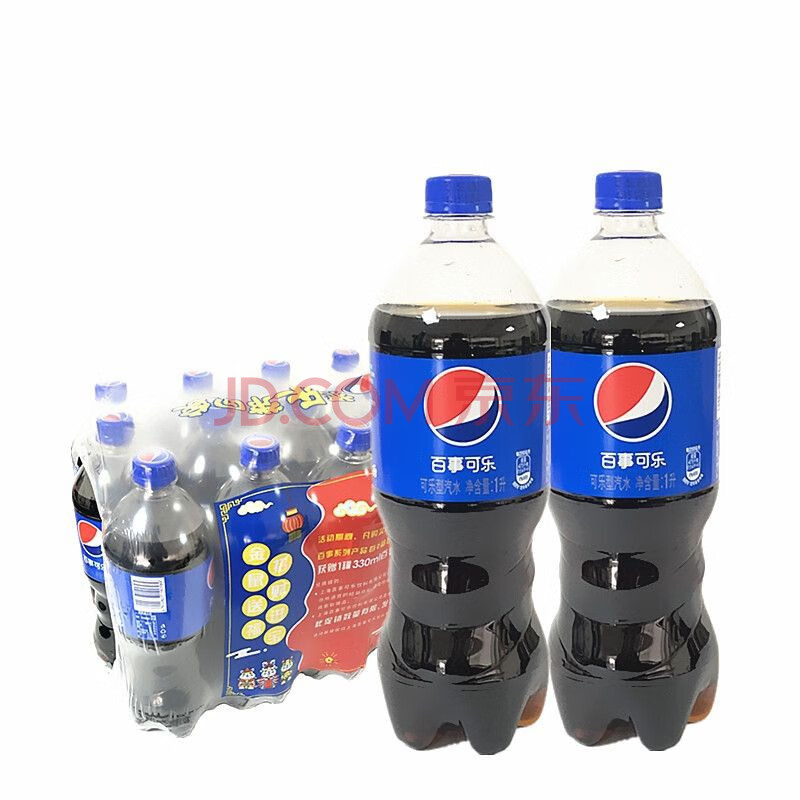 百事可乐七喜芬达美年达果粒橙汁大瓶1l碳酸饮料聚会聚餐过节7喜火锅