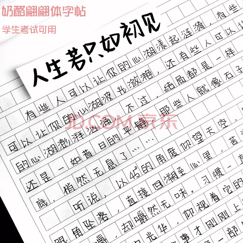 网红字帖女生字体漂亮大学生楷书行楷抖音神仙字体手写奶酪体 楷体