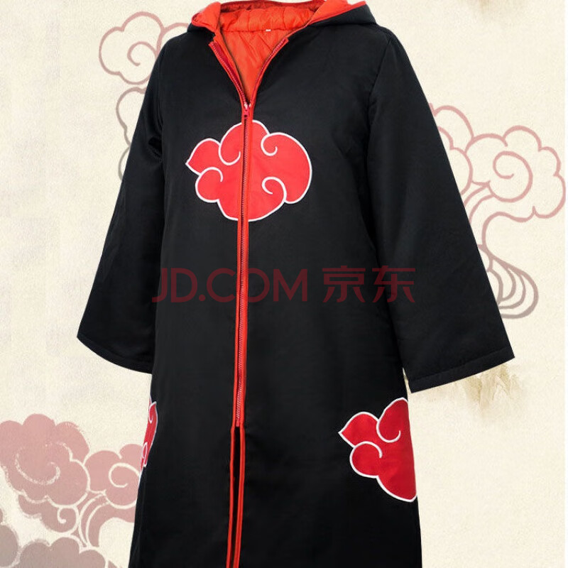 晓组织衣服 红云袍 火影晓披风忍者团服宇智波鼬风衣保暖棉衣2020