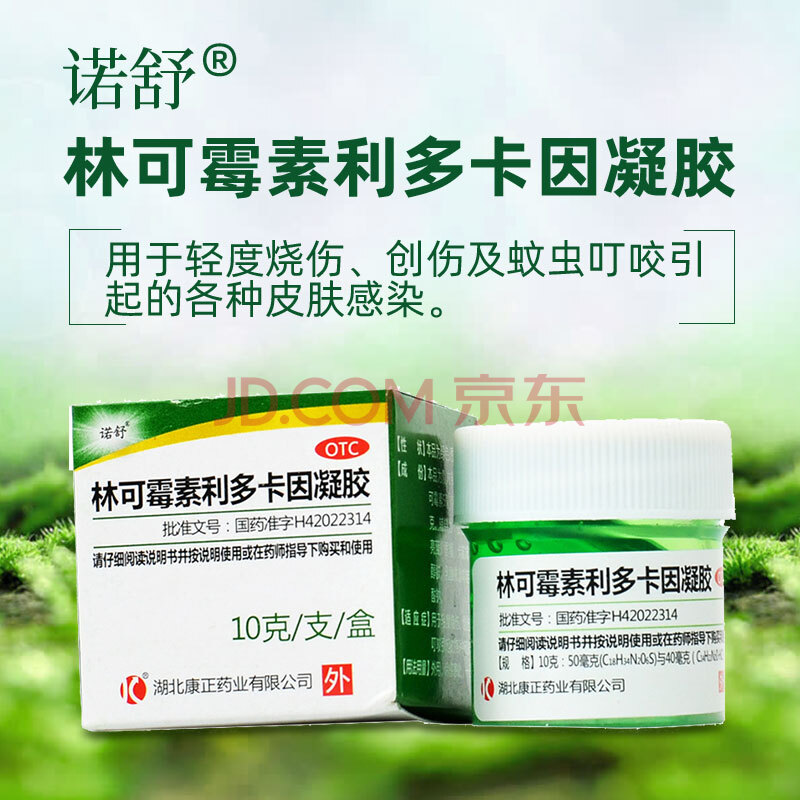 诺舒 林可霉素利多卡因凝胶 10g/瓶 1盒装