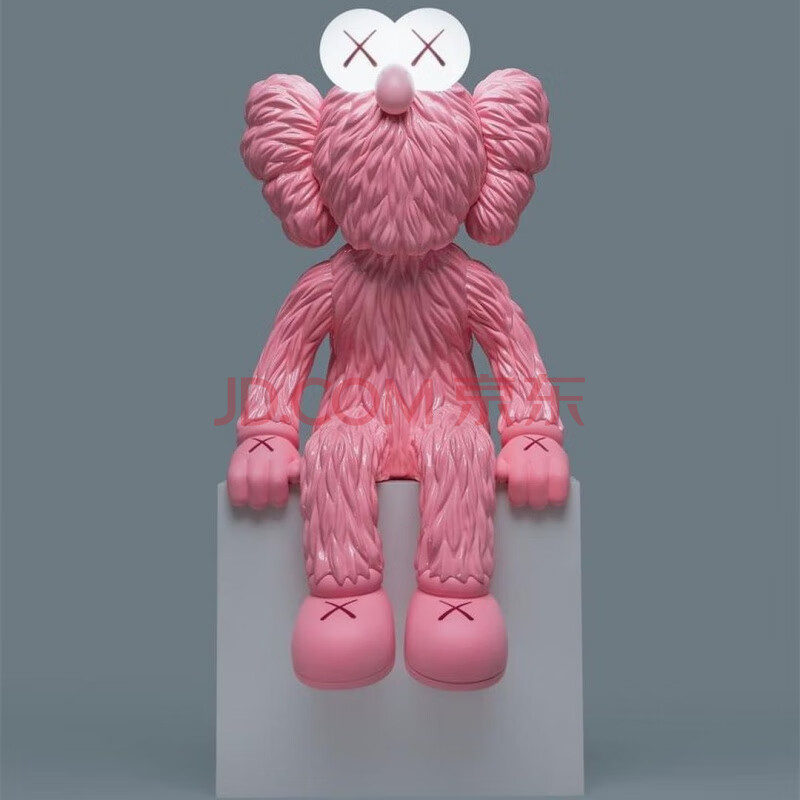 mand kaws 芝麻街联名公仔玩偶娃娃ifs长沙限定潮 芝麻街粉带灯(带