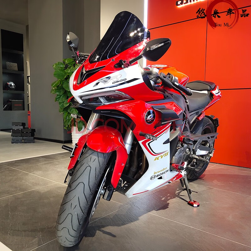 2021新款专用适用于钱江qjmotor赛600rr改装加高风挡改装竞技挡风玻璃