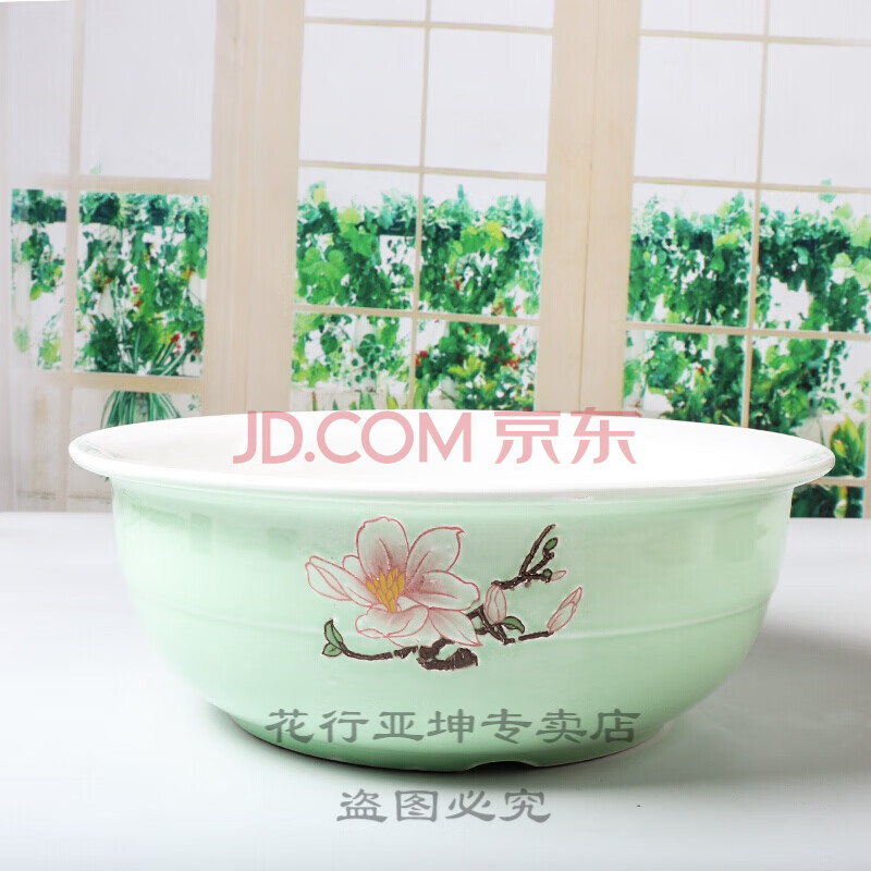 陶瓷和面盆 揉面盆和面盆 青花瓷揉面盆老式陶瓷面盆