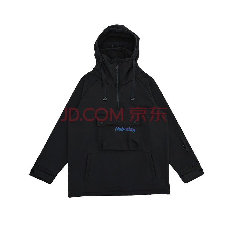 Nobaday滑雪服卫衣软壳套头外套男女冬季上衣滑雪衣单板雪服ND22WAP16027-001-L