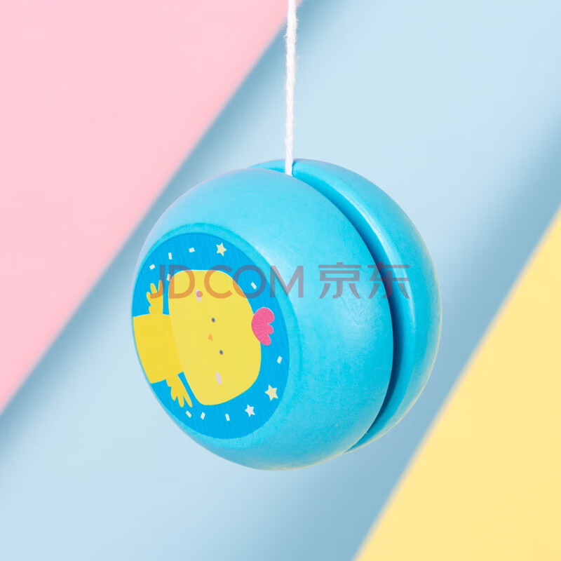 yoyo球溜溜球儿童8岁幼儿园女孩木质回旋悠悠球玩具经典怀旧 蓝色小鸡