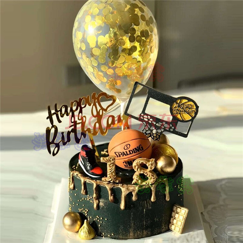 网红篮球生日蛋糕同城nba球星科比库里男士男孩aj球鞋