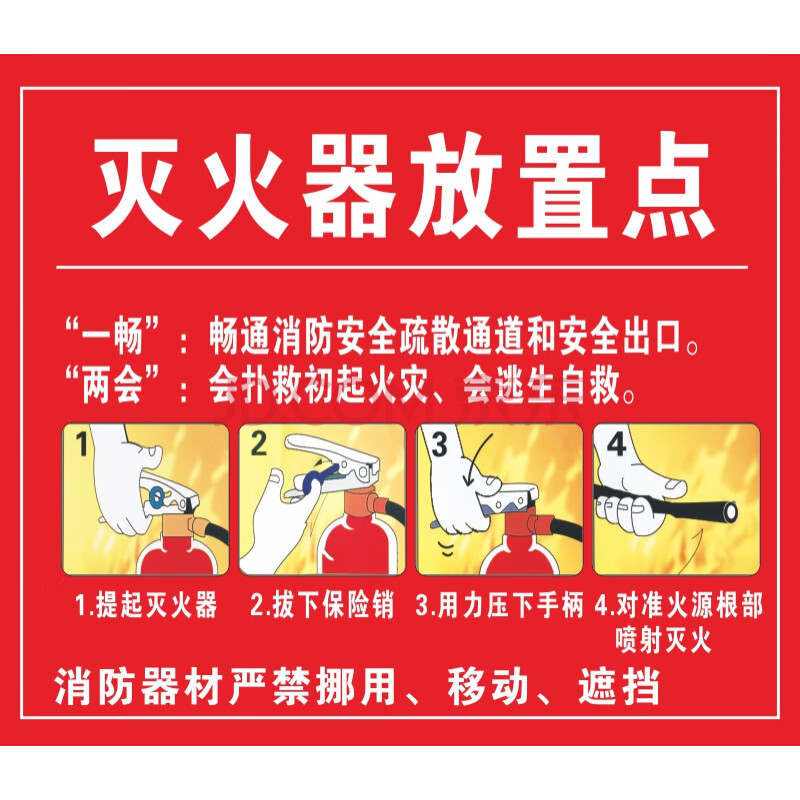 消火栓消防栓的使用方法灭火器标识贴纸使用说明消防安全标识定做 m05