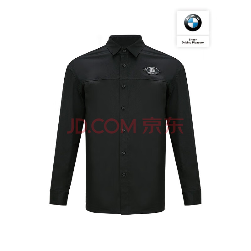 bmw studio宝马studio 男装长袖休闲衬衫bm8b015awc047 black m