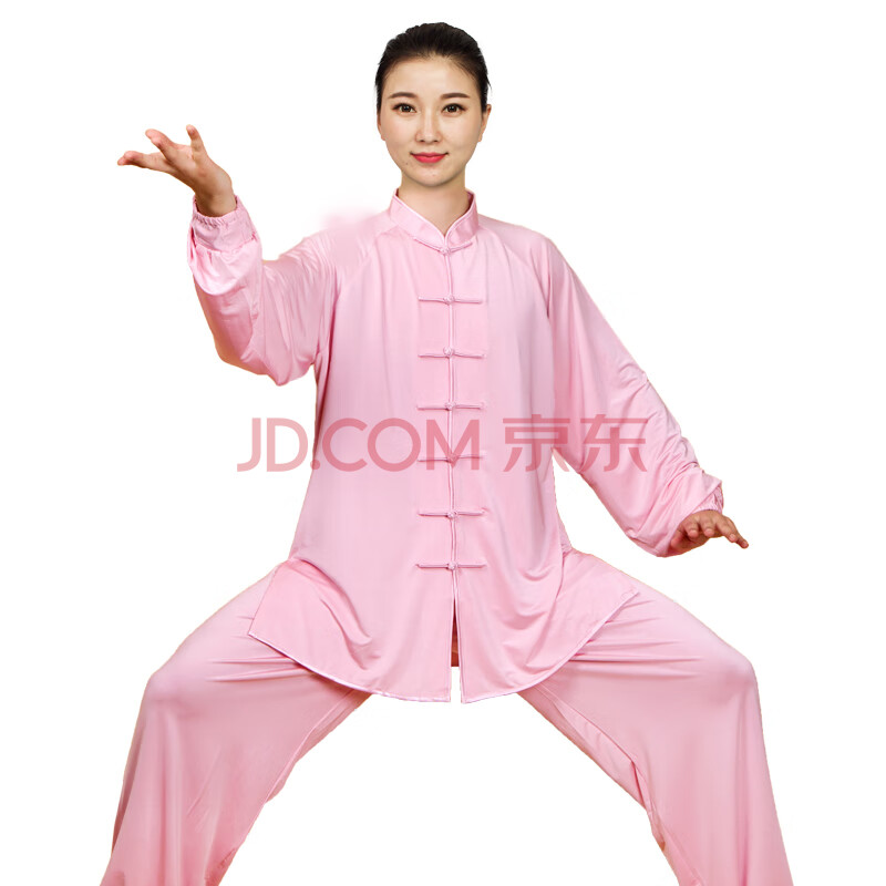 2021陈家沟太极服太极服女新款飘逸牛奶丝冰丝太极拳练功服男春夏季