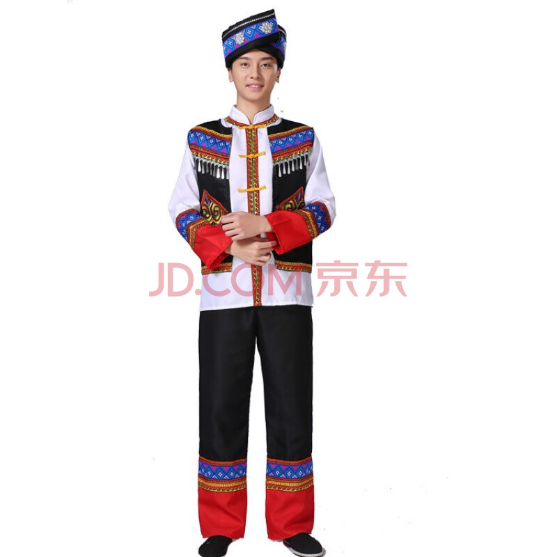 男装 唐装/汉服 程伟梦 程伟梦苗族服装男云南少数民族葫芦丝表演服
