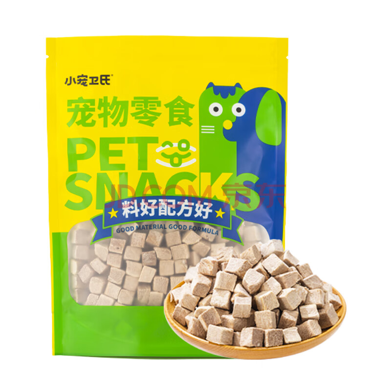 小宠卫氏冻干鸭肉粒鸭胸肉猫咪零食成猫幼猫通用发腮增肥拌猫粮180g