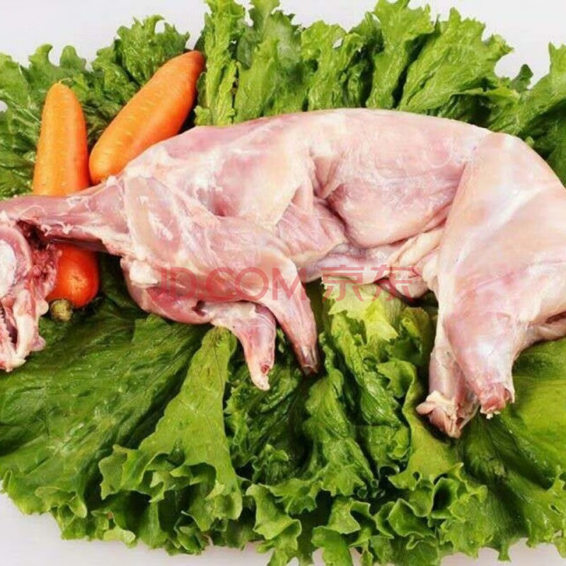 沂蒙山新鲜兔肉现杀整只白条冷冻保鲜pi"fa生兔头兔腿