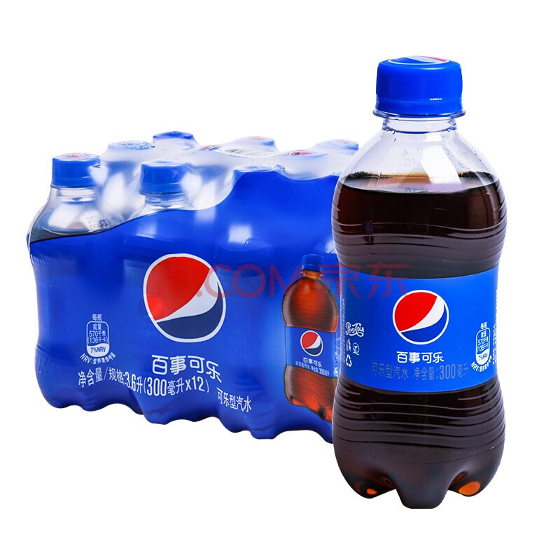 百事可乐 七喜美年达汽水碳酸饮料mini便携小瓶装 可乐300ml/瓶