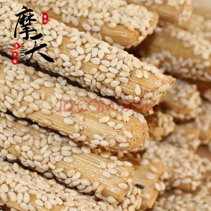 【京东好货】麦芽糖纯手工芝麻糖传统芝麻杆芝麻棒棍灶糖关东糖500g
