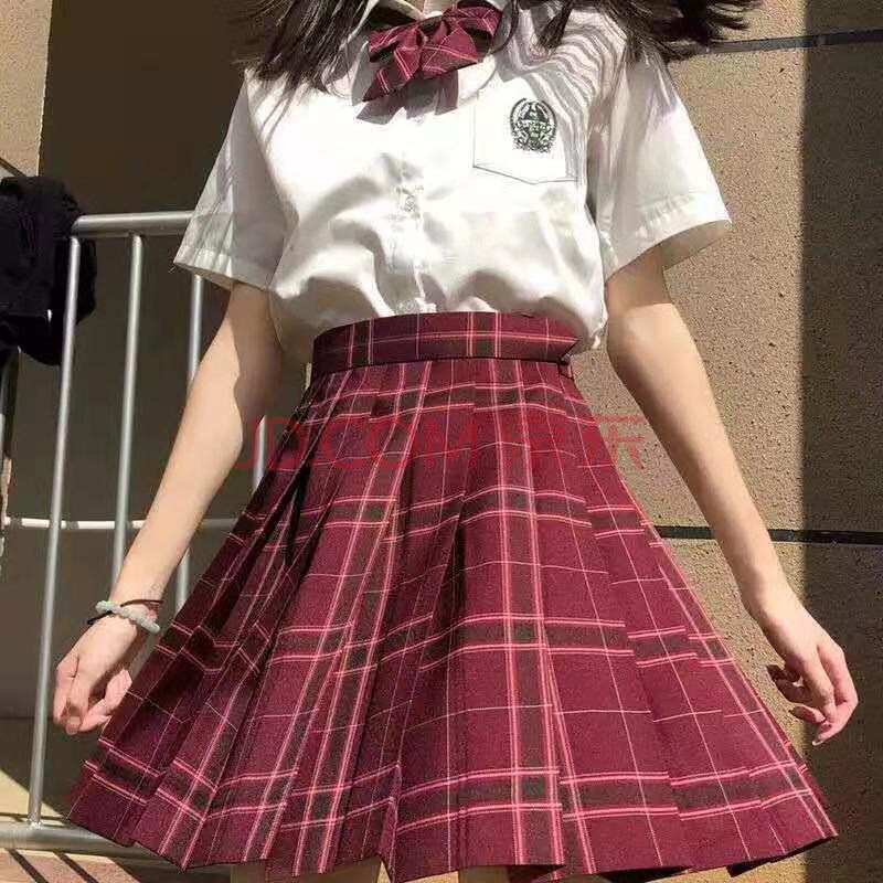 山楂树jk制服日系半身裙子格裙全套少女学生长袖衬衫班服百褶裙学院风