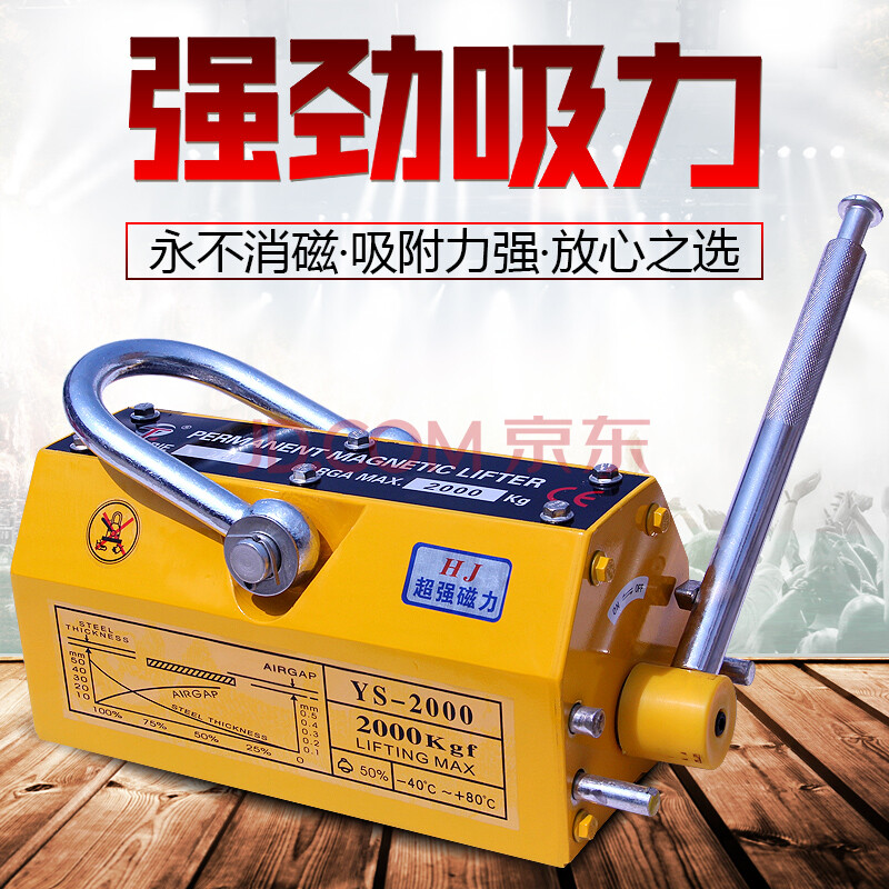 坂尚永磁吸盘 600kg/1t/2t/3t/5t工业强力磁铁吸铁 磁力吊永磁起重器