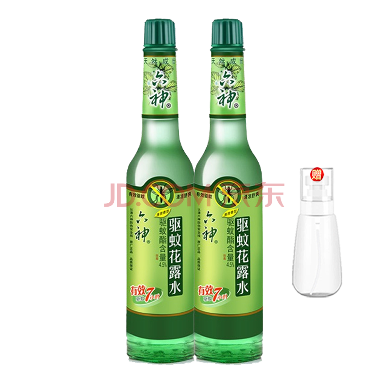 六神花露水195ml/95ml 经典玻瓶花露水驱蚊止痒 清新空气祛痱止痒