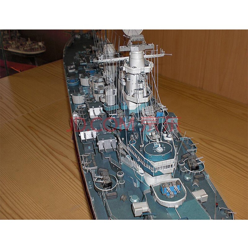 3d立体拼图战舰世界军舰船模纸模型 手工diy 作业家居装饰几何艺术