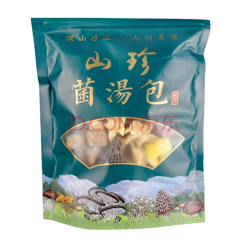 农鲜淘（nongxiantao）七彩菌汤包60g姬松茸鹿茸菇猴头菇煲汤材料炖鸡汤火锅食材云南产