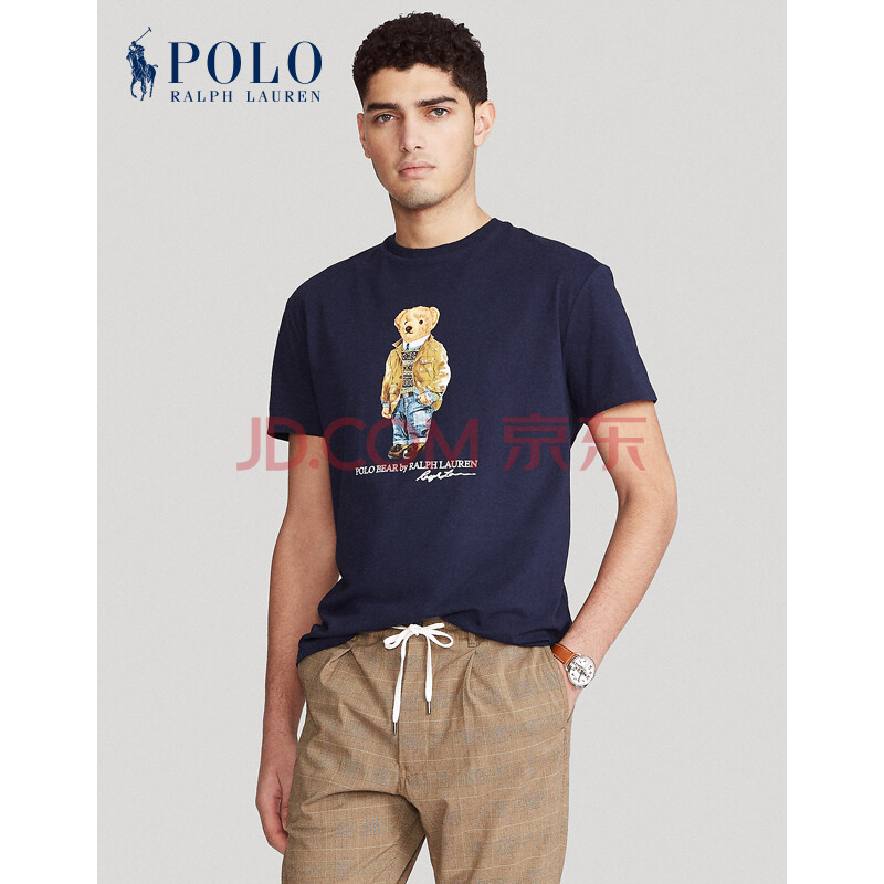 ralph lauren/拉夫劳伦男装 21年春定制修身版型polo熊t恤rl13202 410