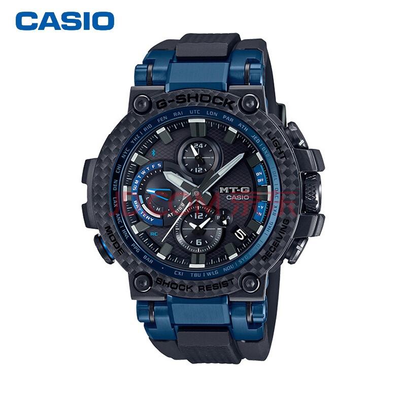 卡西欧(casio)手表 g-shock mtg系列 男士防震防水太阳能动力蓝牙连接