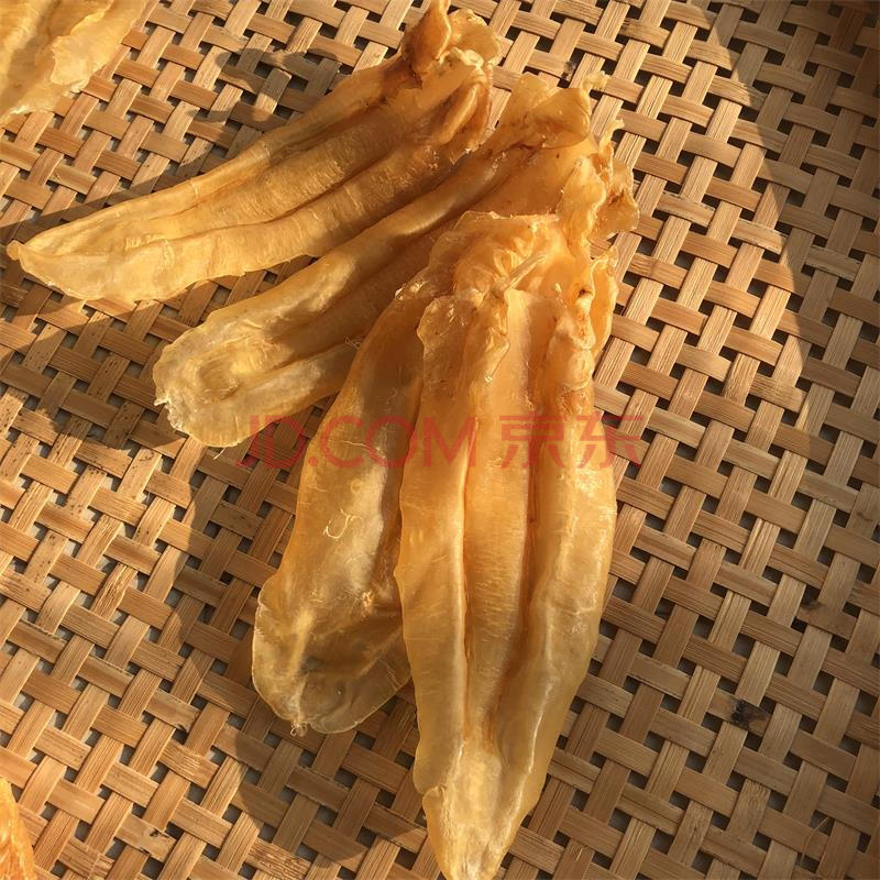 康中尊 苏里南北海鱼胶500g花胶苏公肚母胶公母混巴西尖尾阴阳条 8头