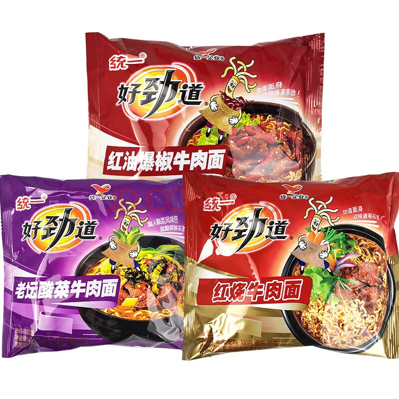 好劲道 红烧牛肉面方便面食品夜宵泡面 红油爆椒牛肉面5包