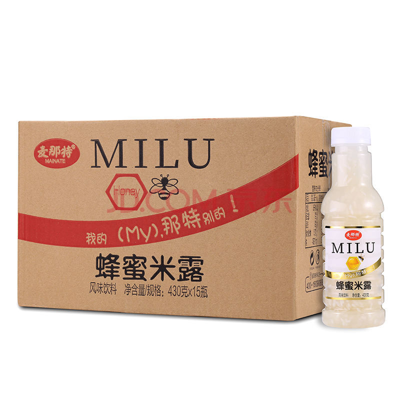 蜂蜜米露糯米酒饮品养胃养生营养饮品 430ml*15瓶家庭