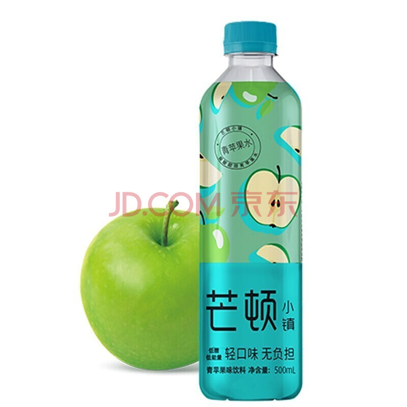 芒顿小镇果味饮料500ml*5瓶 青苹果蜜桃黄梨水水果口味饮料柠檬水饮品