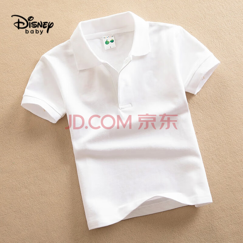迪士尼 disney 儿童短袖t恤 男童纯棉白色半袖夏中大童装小学生女童