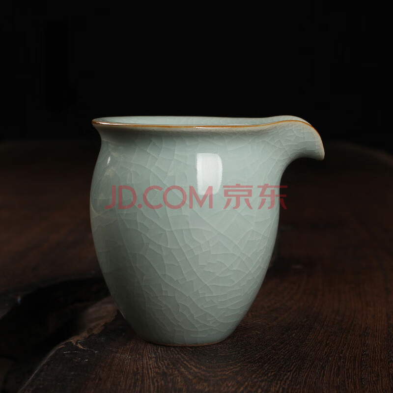 青瓷公道杯手工哥窑冰裂纹陶瓷分茶器茶道功夫茶具配件茶海 林孝龙