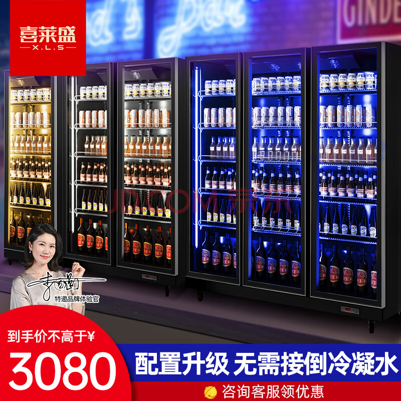 喜莱盛(xenesen)展示柜冷藏啤酒柜酒吧冰柜便利店冰箱