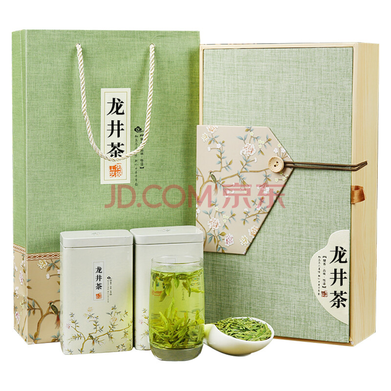 2021新茶正宗西湖工艺龙井绿茶茶叶礼盒装过年礼250g杭州特产