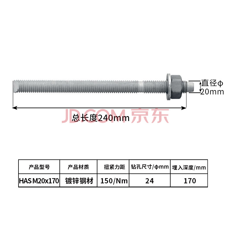 喜利得化学锚栓 喜利得化学锚栓德国喜利得化学螺栓m8 m12 m16膨胀