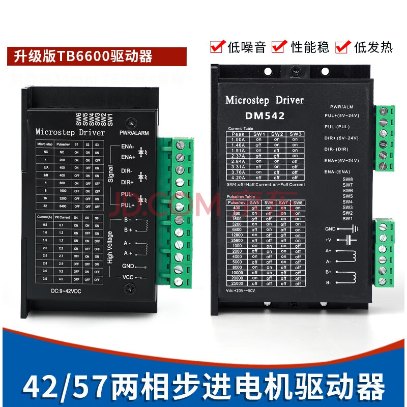两相步进电机tb6600驱动器 驱动器控制板42/57步进马达dsp驱动器 升级