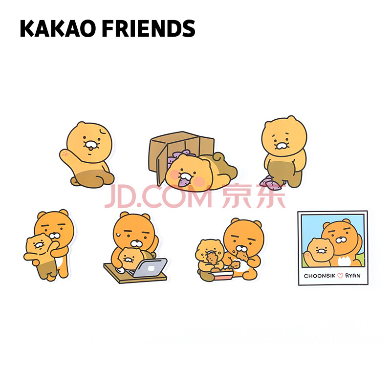 kakao friends choonsik贴纸套装卡通可爱装饰