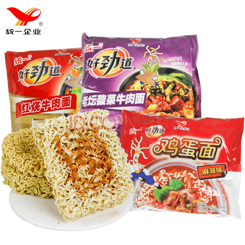 统一鸡蛋面方便面麻辣味儿时怀旧老款80后干吃泡面速食整箱 【整箱24