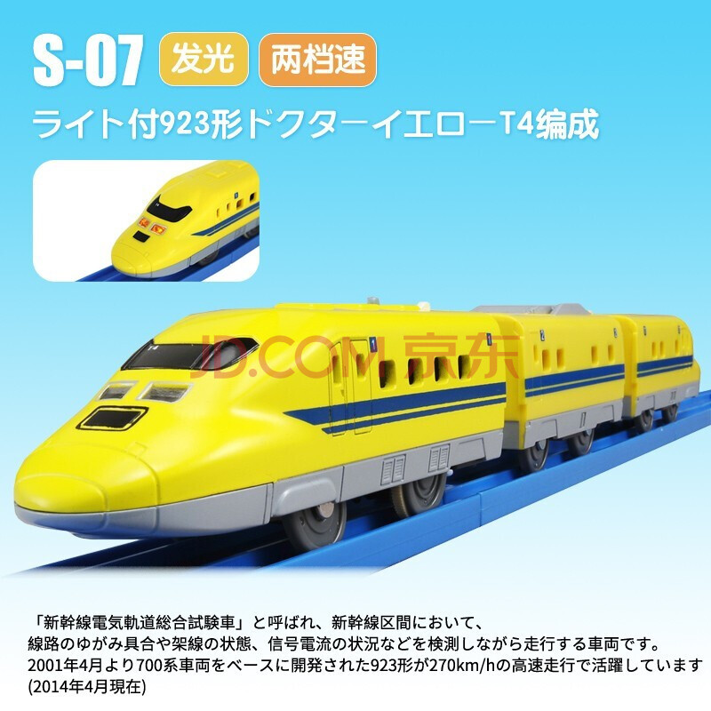 日本多美卡takaratomy三节电动轨道高铁火车头男儿童电动小火车玩具 s