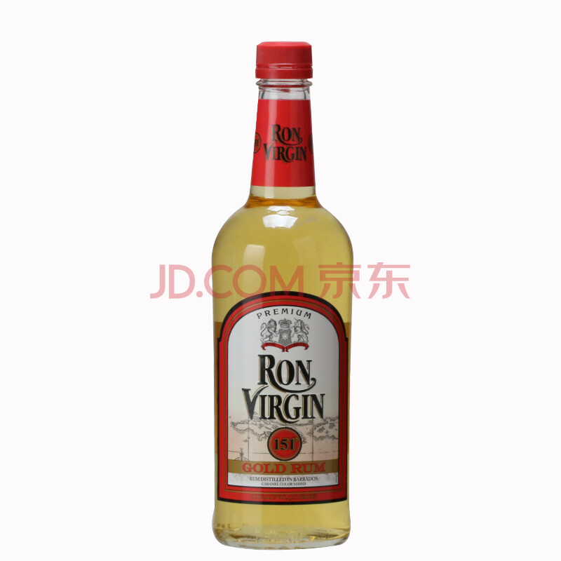 维珍151朗姆酒ron virgin高度数烈酒鸡尾酒火焰酒 洋酒75.5度! 750ml