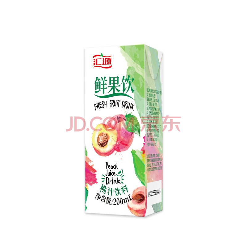 汇源鲜果饮源饮料200ml*12 桃汁