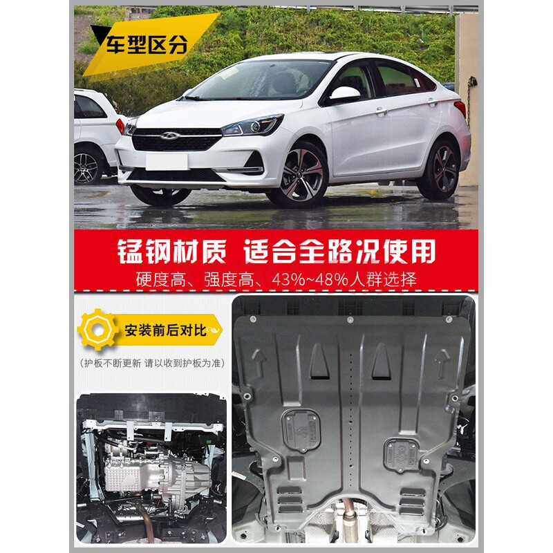 21款奇瑞艾瑞泽5发动机下护板艾瑞泽5plus/pro底盘护板装甲 艾瑞泽5