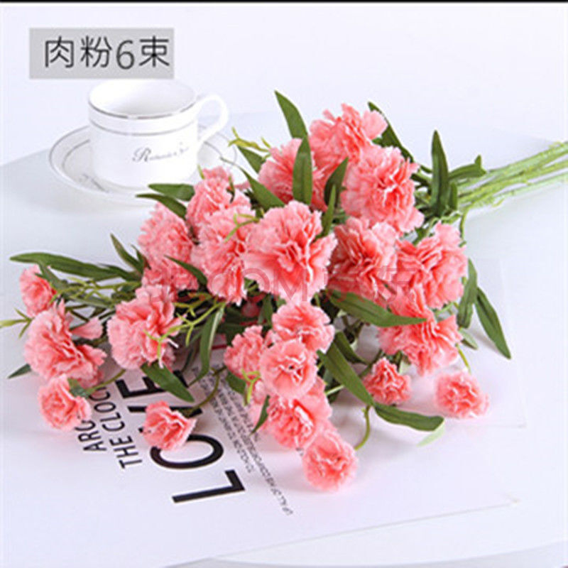 【直发】康乃馨仿真花假花绢花客厅餐桌摆放装饰插花花艺母亲节礼物