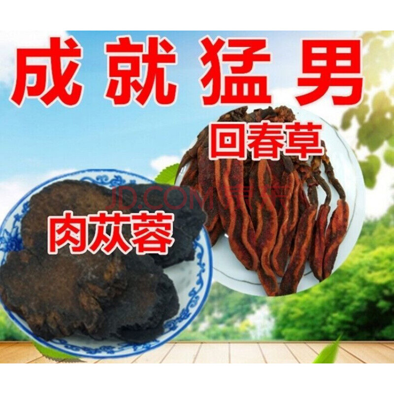 肉苁蓉锁阳玛卡切片回春草泡水泡酒淫羊藿金锁阳粉中药材 肉苁蓉 回春